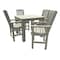 Highwood Usa Lehigh 5pc Square Counter Height Outdoor Patio Furniture Dining Set AD-CNL44-HGR - alternate 1